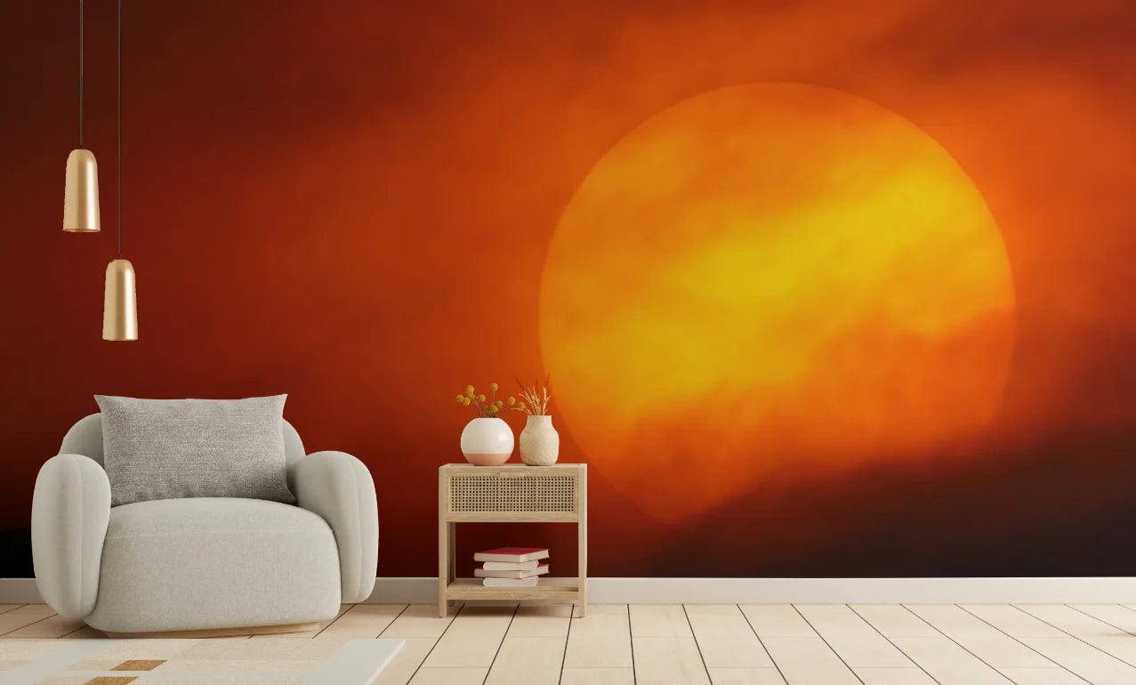 Warm Twilight Sunset Peel and Stick Nature Wallpaper image 2