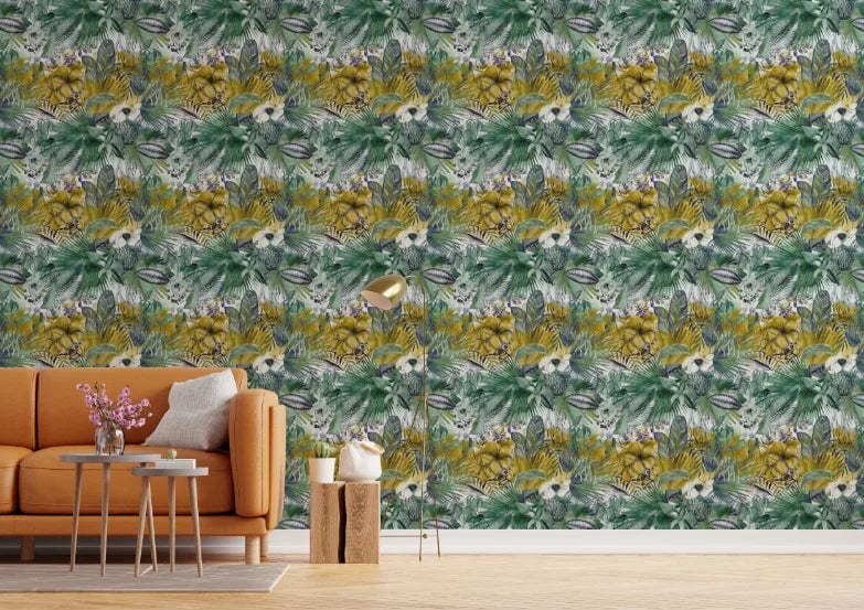 Verdant Vibes Abstract Wallpaper image 1