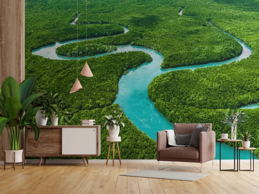 Green Verdant Glory Forest Wallpaper image 3