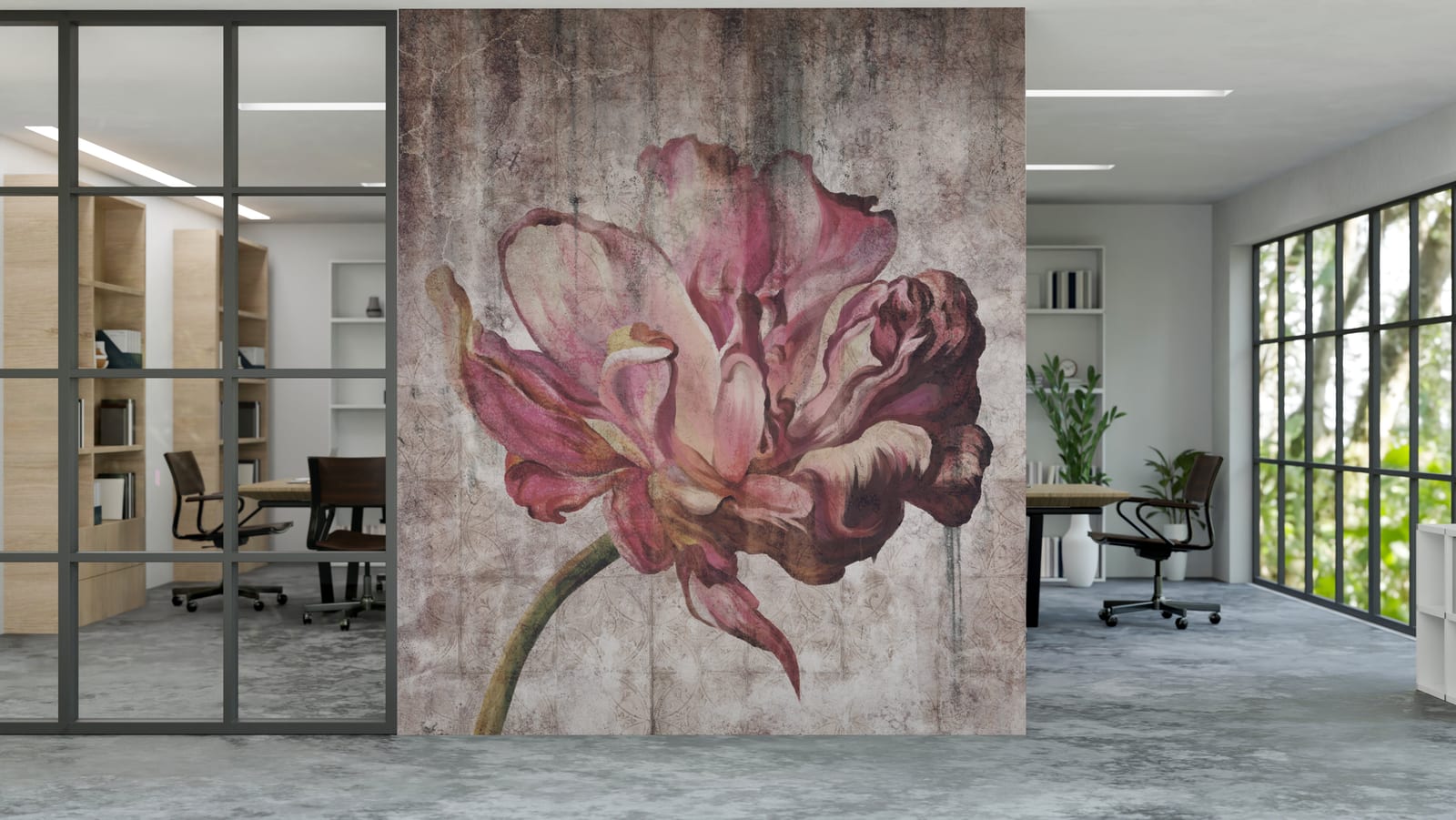 Vintage Charm Pink Floral Peel and Stick Wallpaper