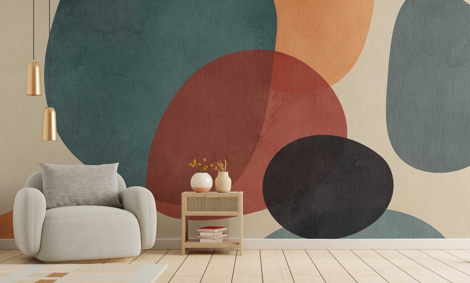 Yoga Room Special Abstract Wallpaper Wall Art