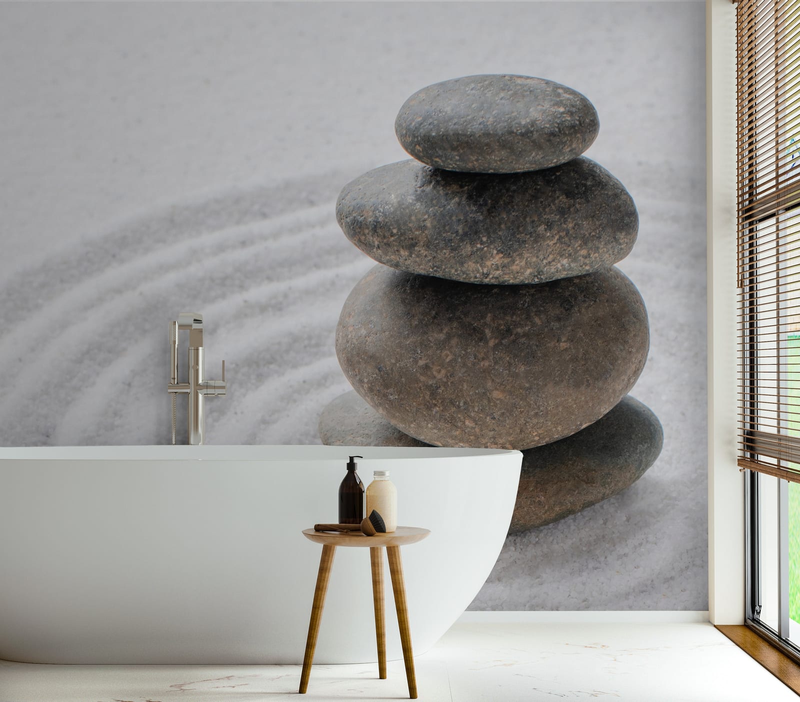 Balance Rock Spa Decorative Panel with Natural Stone Texture Design for Modern Home