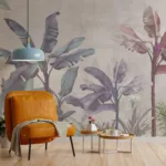 Peel and Stick Dusty Jungle Wallpaper Mural Peel and Stick Dusty Jungle Wallpaper Mural