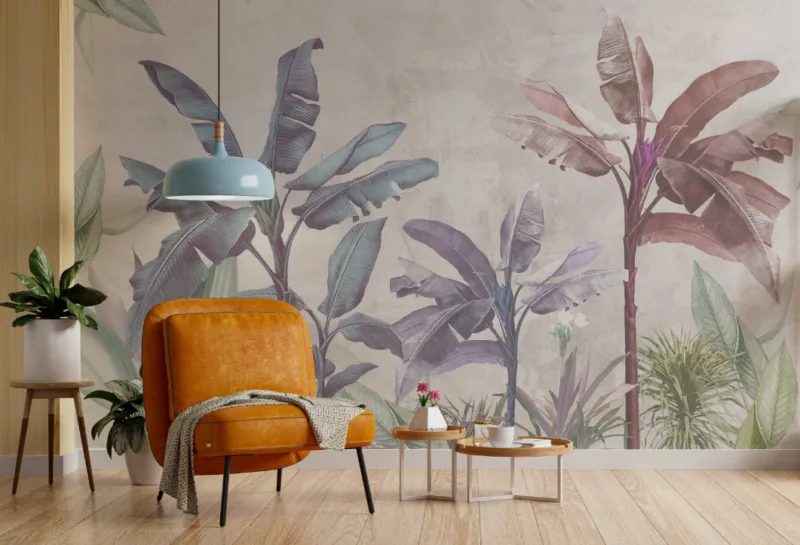 Peel and Stick Dusty Jungle Wallpaper Mural