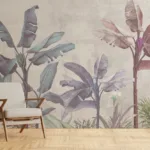 Soft Color Tropical Leaf Design Wallpaper Soft Color Tropical Leaf Design Wallpaper