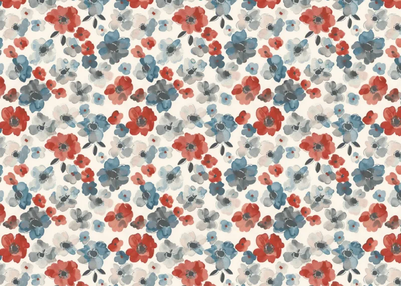 Abstract Flower Blooming Design Watercolor Wallpaper