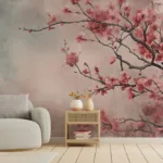 Beautiful Pink Flora Wallpaper for Wall