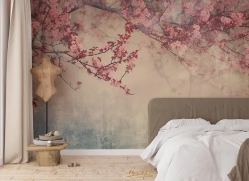 Bedroom Retro Wall Design Wallpaper Murals Bedroom Retro Wall Design Wallpaper Murals