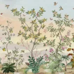 Chinoiseries Birds And Leaves Beautiful Wallpaper Murals