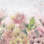 Colorful Wild Large Tree Leaves Wallpaper Murals
