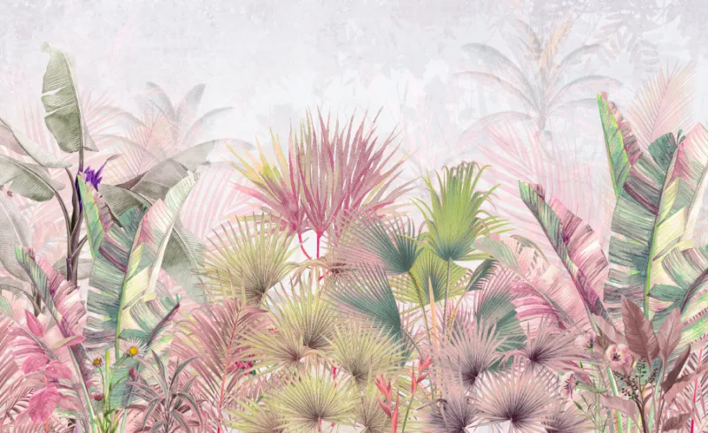 Colorful Wild Large Tree Leaves Wallpaper Murals Colorful Wild Large Tree Leaves Wallpaper Murals