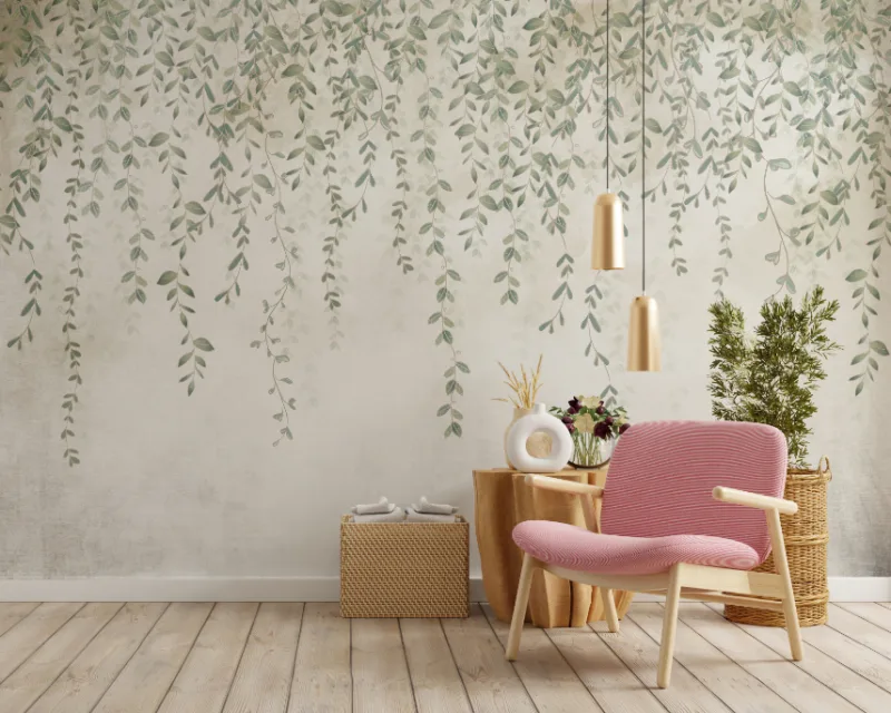 Fog Drape Botanical Bliss Wallpaper