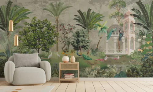 Garden Birds Beautiful Wall Mural Garden Birds Beautiful Wall Mural