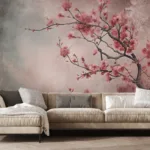 Living Room Best Gray Wall Mural