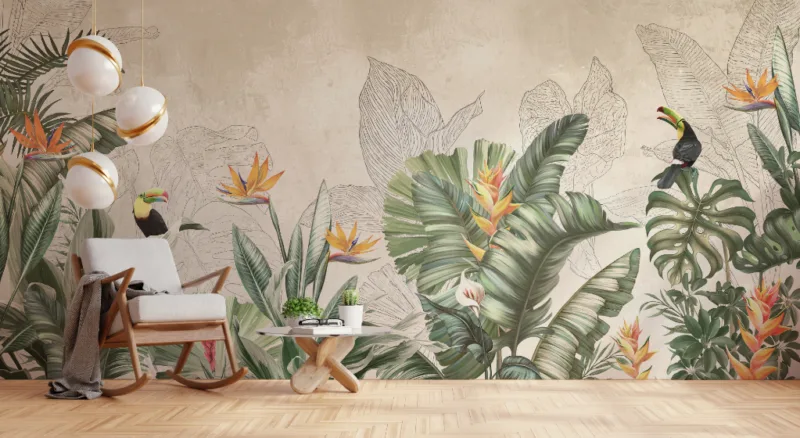 Tropical Large Wall Design