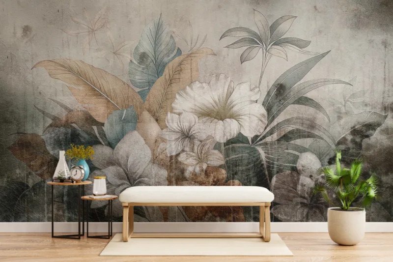 Vintage Hand Drawn Wallpaper Designs Botanical Floral Art