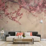Vintage Looking Flora Beauty Wall Mural Vintage Looking Flora Beauty Wall Mural