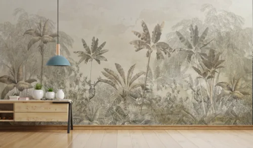 Lush Green Tropical Jungle Wallpaper Self Adhesive Removable Wall Decor Lush Green Tropical Jungle Wallpaper Self Adhesive Removable Wall Decor