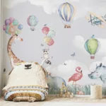 Removable Baby Animals Little One Room Wallpaper