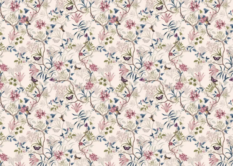 Abstract Floral Wallpaper