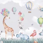 Baby Animals Kids Room Wallpaper Mural