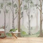 Beautiful Forest Wall Design
