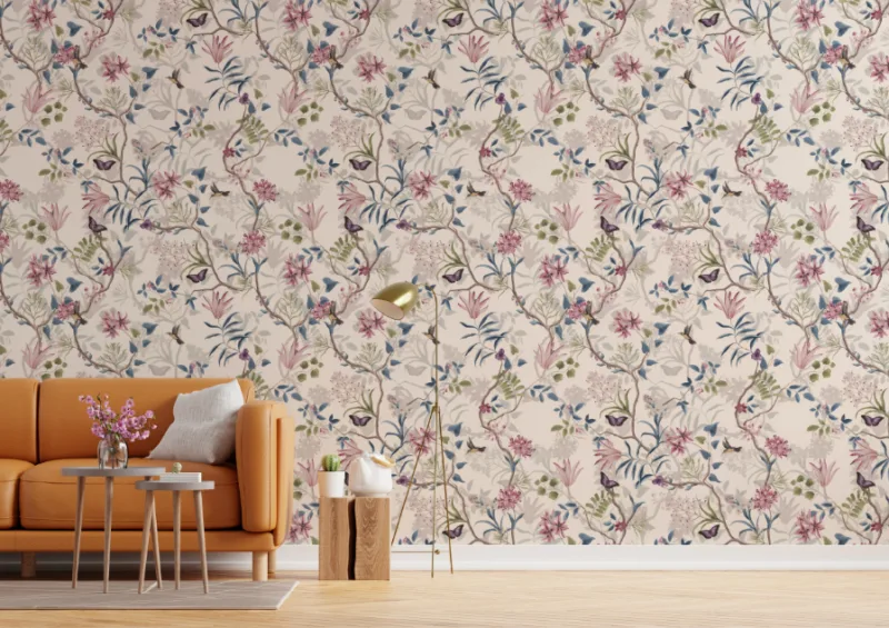 Beauty of Flowers Floral Wallpaper