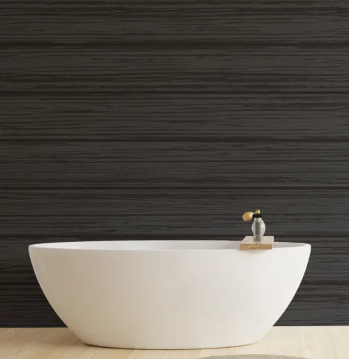 Best Black Wooden Effect Wallpaper for Bathroom