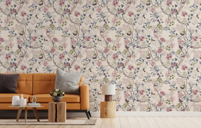 Best Girl Room Pink Repeat Pattern Wallpaper