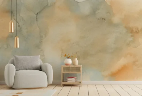 Best Peel and Stick Yellow Tone Watercolor Wall Mural Best Peel and Stick Yellow Tone Watercolor Wall Mural