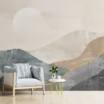 Blissful Meditation Room Wallpaper