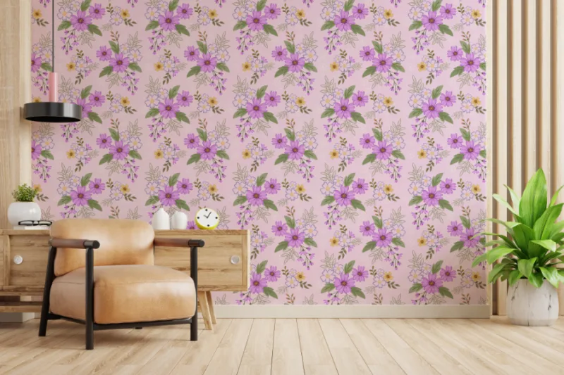 Blossom in the Monsoon Mist Wallpaper