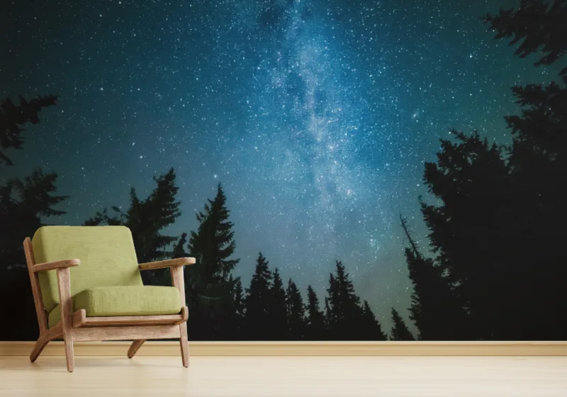 Blue Beauty of Jungle Wallpaper Design