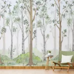 Bright Color Forest Wallpaper Murals