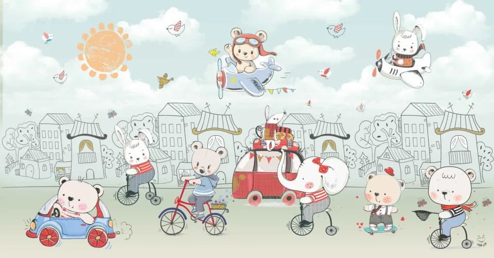 Charming Teddy Kids Wallpaper Charming Teddy Kids Wallpaper