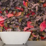 Colorful Leaves Beautiful Wall Mural Design