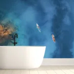 Dreamy Endless Blue Ocean View Wallpaper