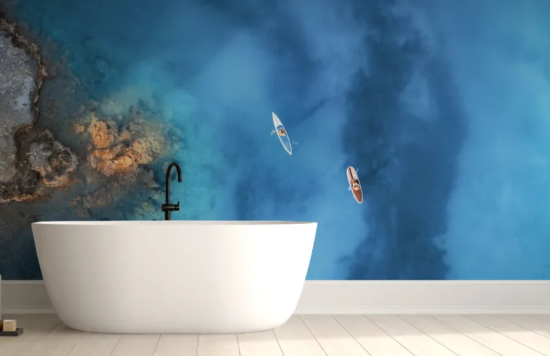 Dreamy Endless Blue Ocean View Wallpaper