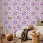 Floral Rainscape Harmony Wallpaper for Wall Décor