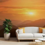 Landscape Chasing Sunset Best Peel and Stick Wallpaper