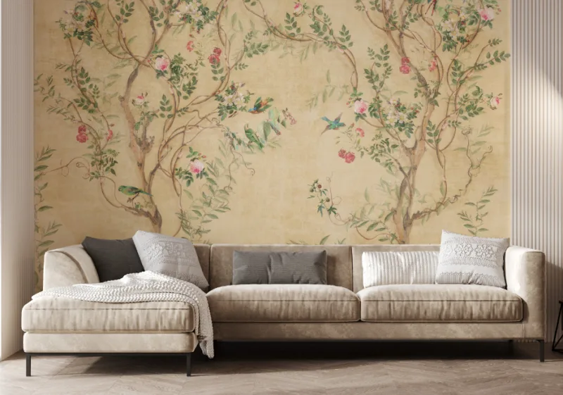 Living Room Beautiful Self Adhesive Wall Mural