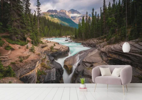 Lush Green Forest Wall Covering Lush Green Forest Wall Covering