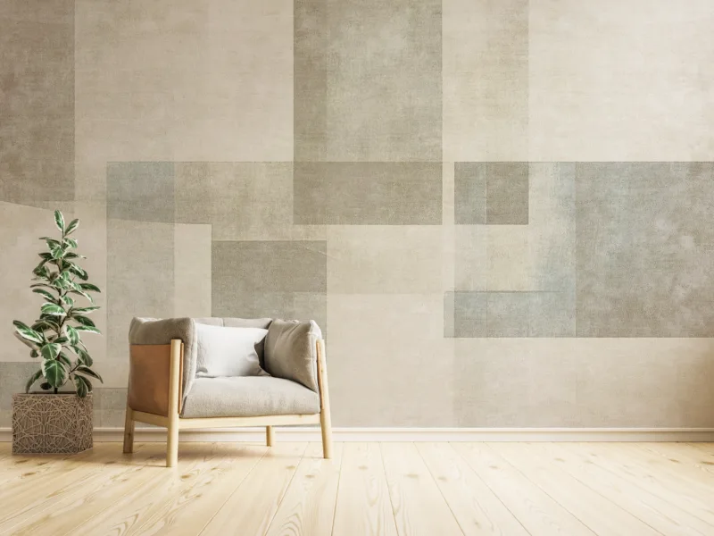 Monochrome Maze Design Wallpaper