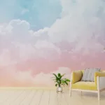 Nature Beauty Clouds Wall Design Wallpaper