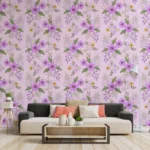 Rain Kissed Petal Symphony Wallpaper Living Room Special