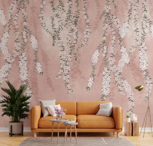Romantic Vines and Hanging Flowers Art
