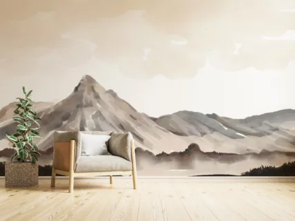 Serene Sunset Gradient Wallpaper Design