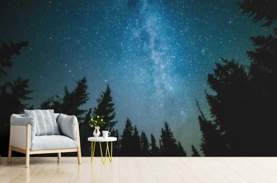Starry Nights Jungle Wallpaper Mural Starry Nights Jungle Wallpaper Mural