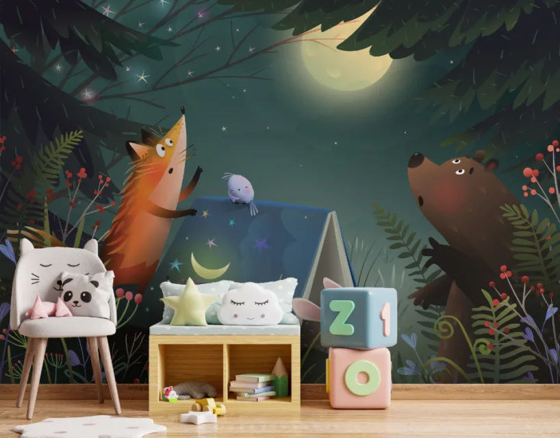 Starry Sky Dreamland Wallpaper for Kids Starry Sky Dreamland Wallpaper for Kids