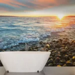 Sun Kissed Bathroom Wallpaper Mural Sun Kissed Bathroom Wallpaper Mural